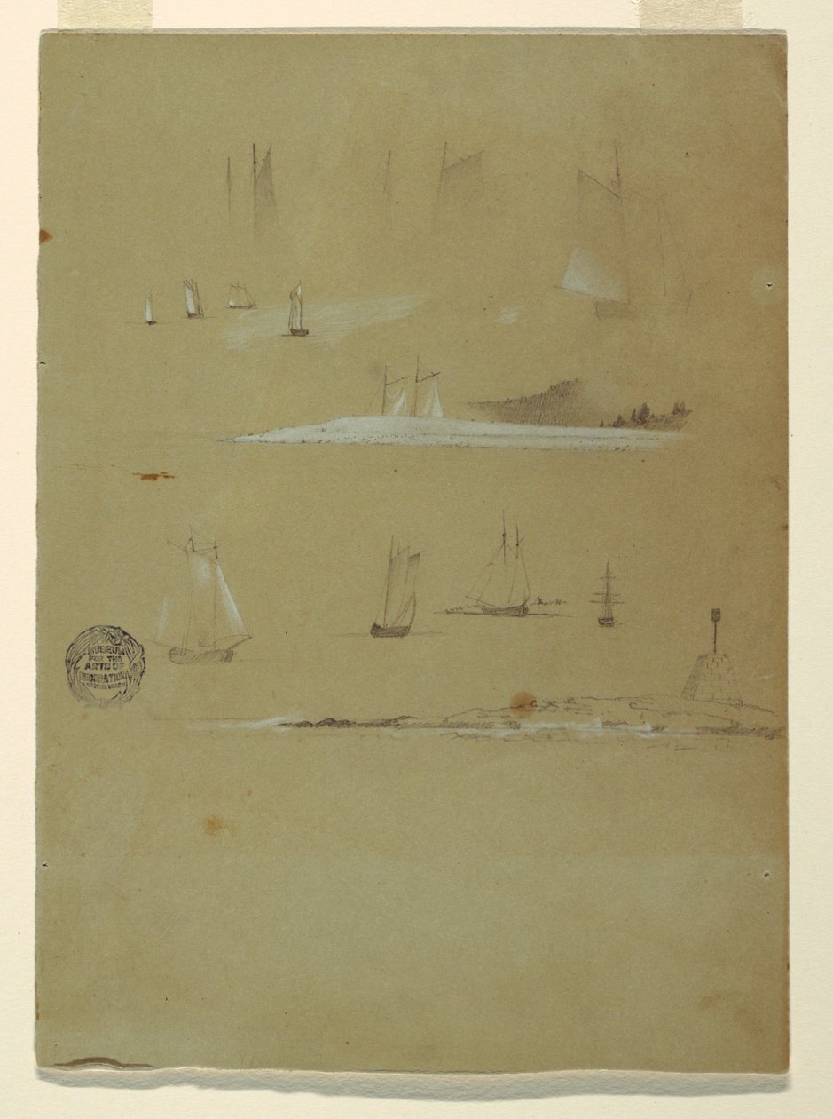 Studie von Schonern und Tagesmarkierungen von Frederic Edwin Church