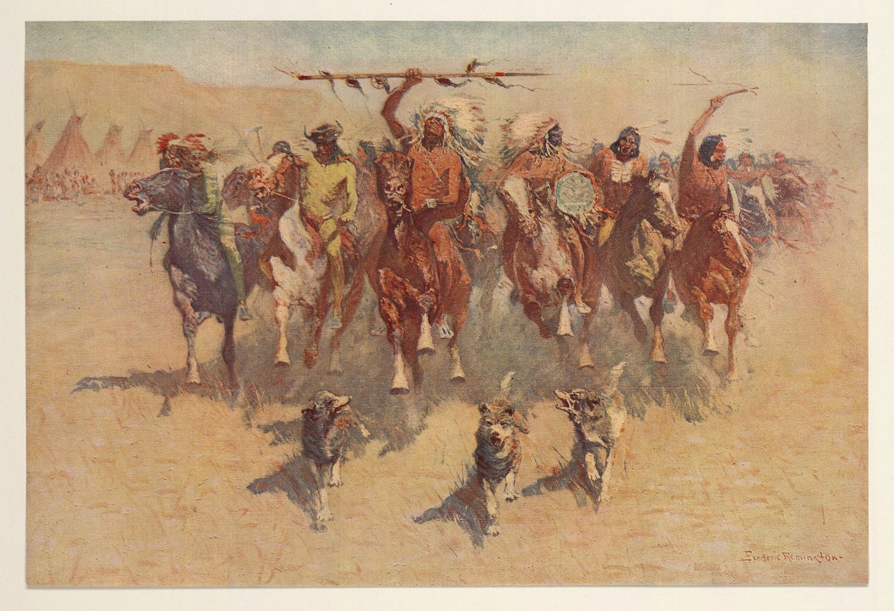 Die Zeremonie der Skalps, aus Colliers Weekly, 1906 von Frederic Remington