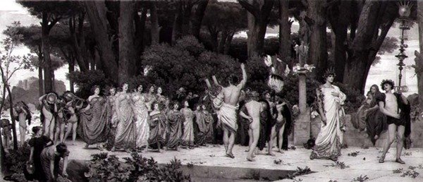 Die Daphnephoria, gedruckt in Paris von Photogravure Goupil, veröffentlicht von The Fine Art Society von Frederic (after) Leighton