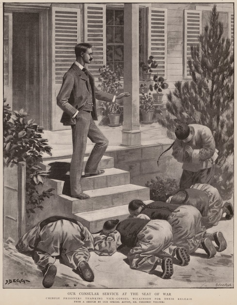 Unser Konsulardienst am Kriegsschauplatz von Frederic (after) Villiers