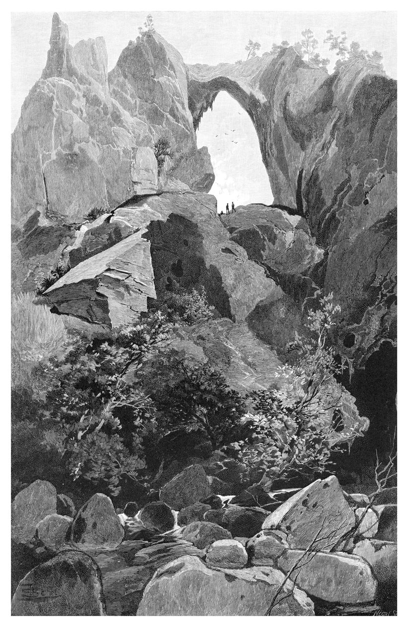 Carlotta-Bogen, Jenolan-Höhlen, New South Wales, Australien, 1886 von Frederic B. Schell
