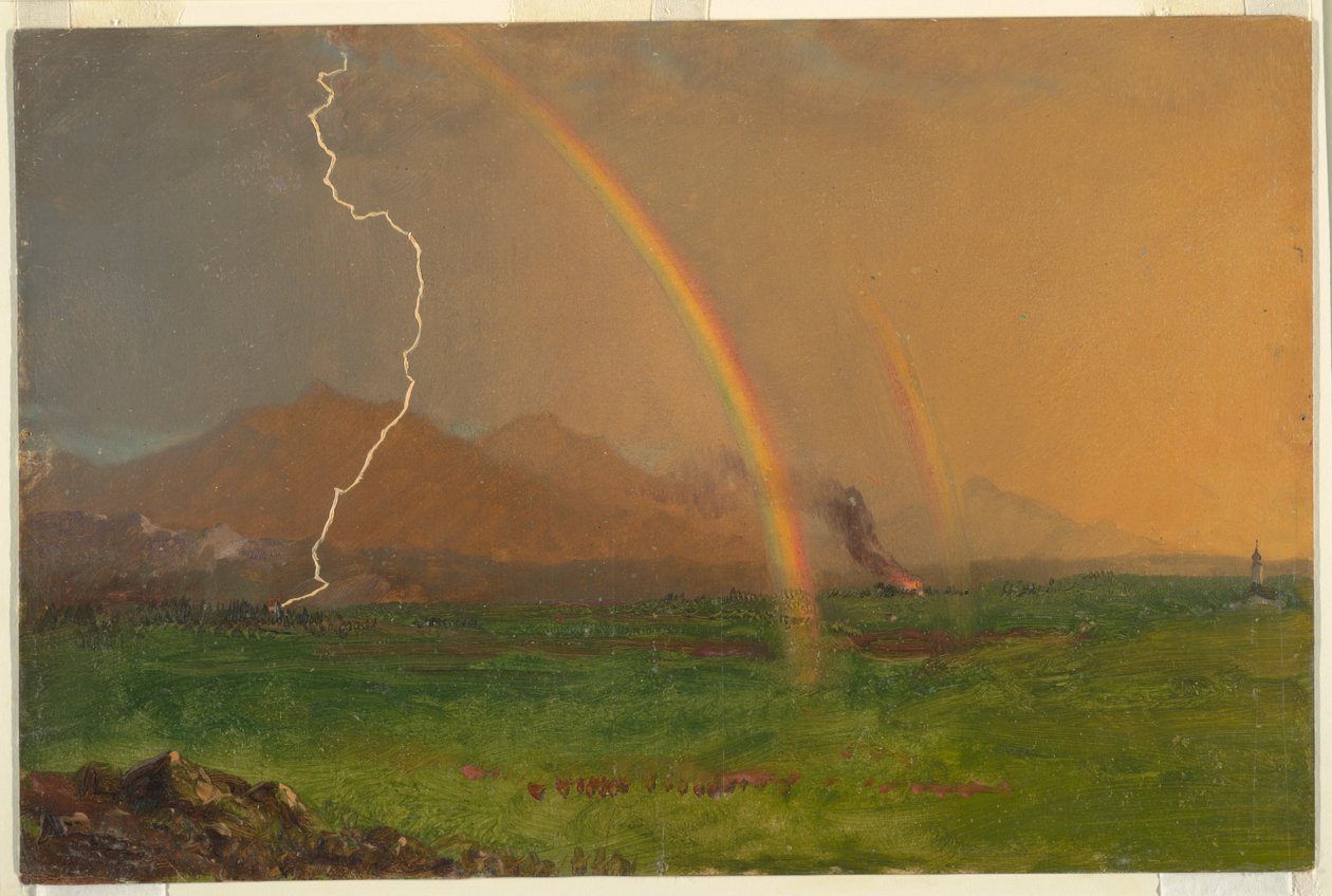 Alpenszene im Gewitter, 1868 von Frederic Edwin Church