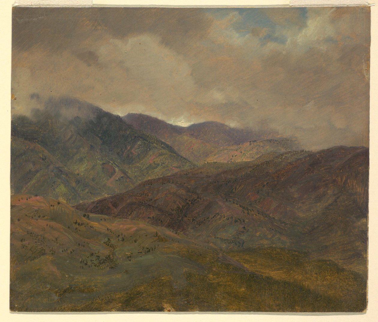 Blaue Hügel und graue Wolken, Jamaika, Mai–August 1865 von Frederic Edwin Church