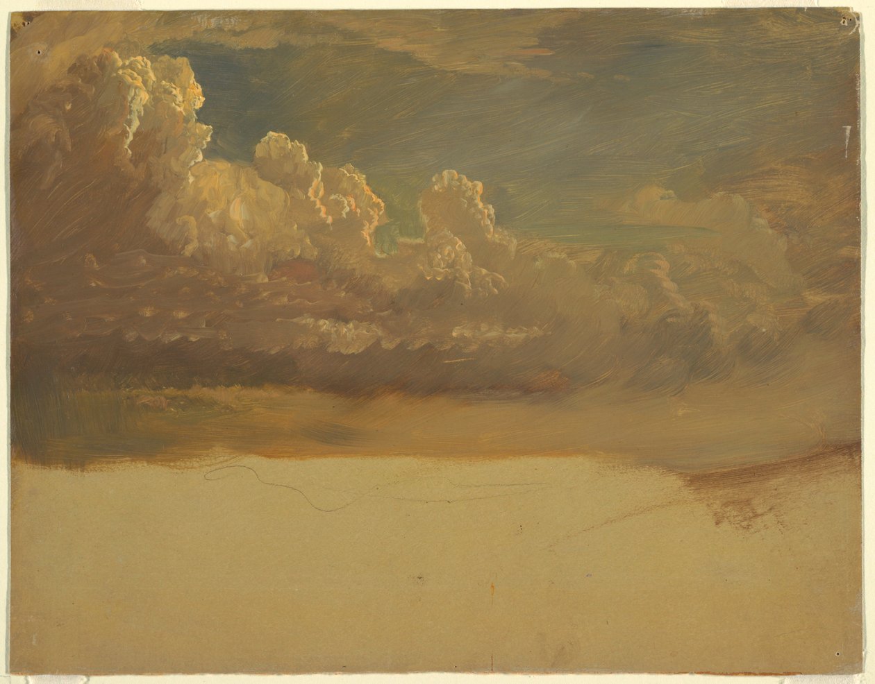 Zeichnung, Wolkenstudie, März 1871 von Frederic Edwin Church