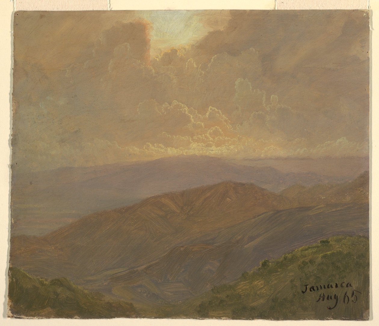 Bewölkter Himmel, August 1865 von Frederic Edwin Church