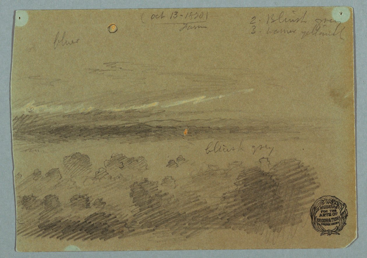 Bewölkter Himmel über Bergen, 19. Juli 1866 von Frederic Edwin Church