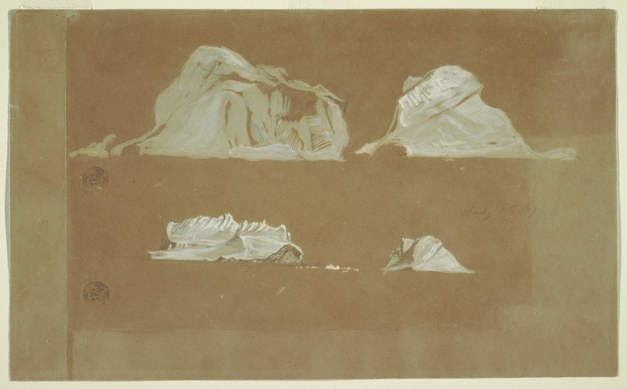Schwimmende Eisberge, 5. Juli 1859 von Frederic Edwin Church