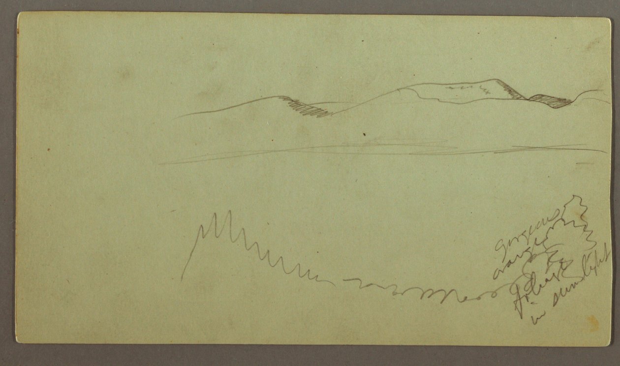 Hügelkette über einer Ebene, möglicherweise 1868 von Frederic Edwin Church