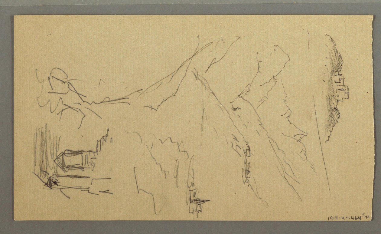 Haus, Brücke, Schloss, Dächer von Frederic Edwin Church
