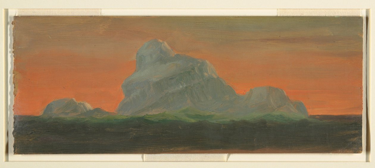 Zeichnung, Eisberg gegen Abendhimmel, Juni 1859 von Frederic Edwin Church