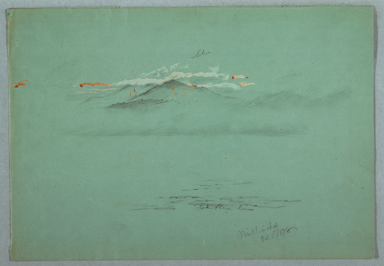 Lake Millinoket und Mount Katahdin, 1878 von Frederic Edwin Church