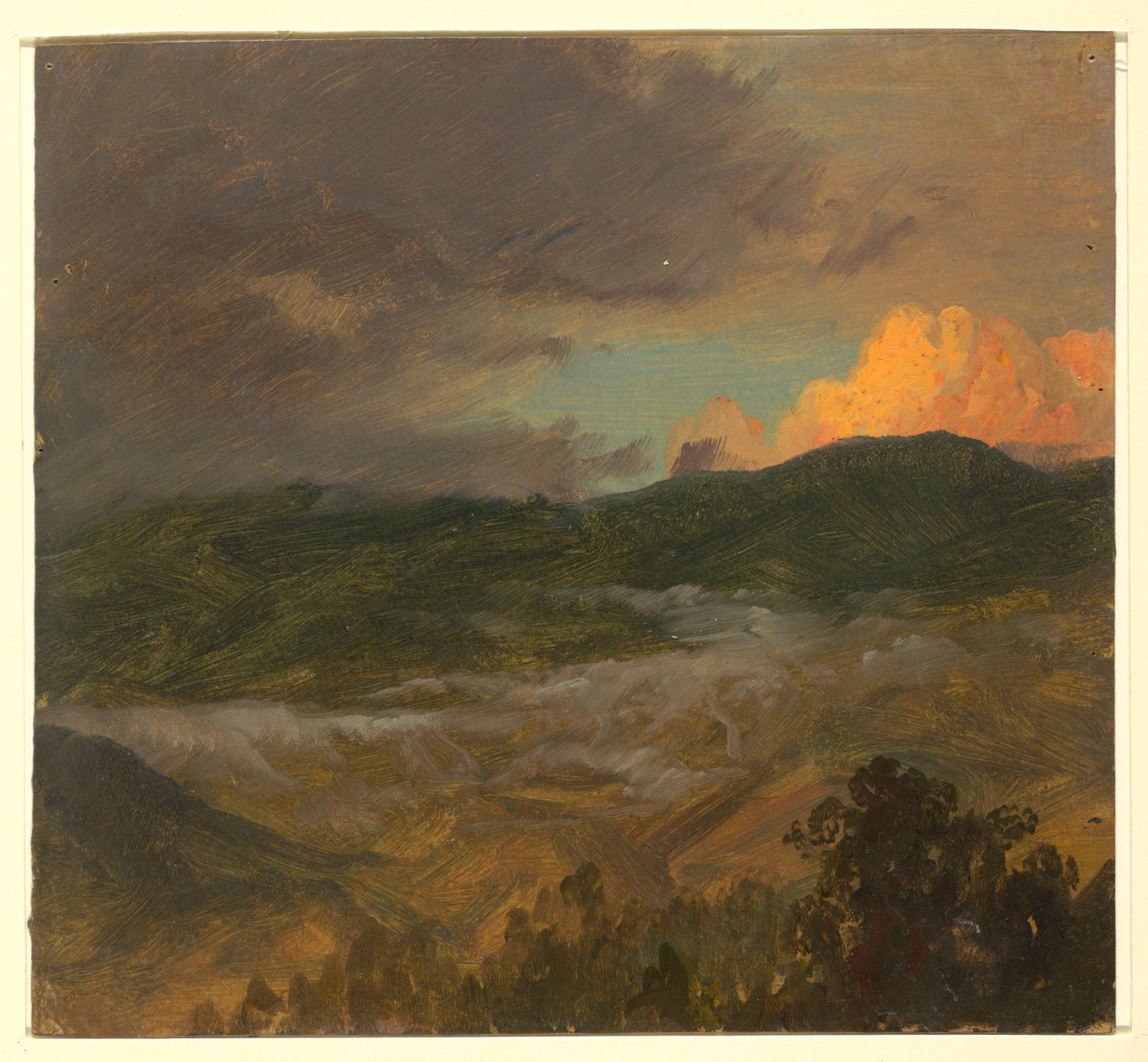 Zeichnung, Landschaft, 1865 von Frederic Edwin Church