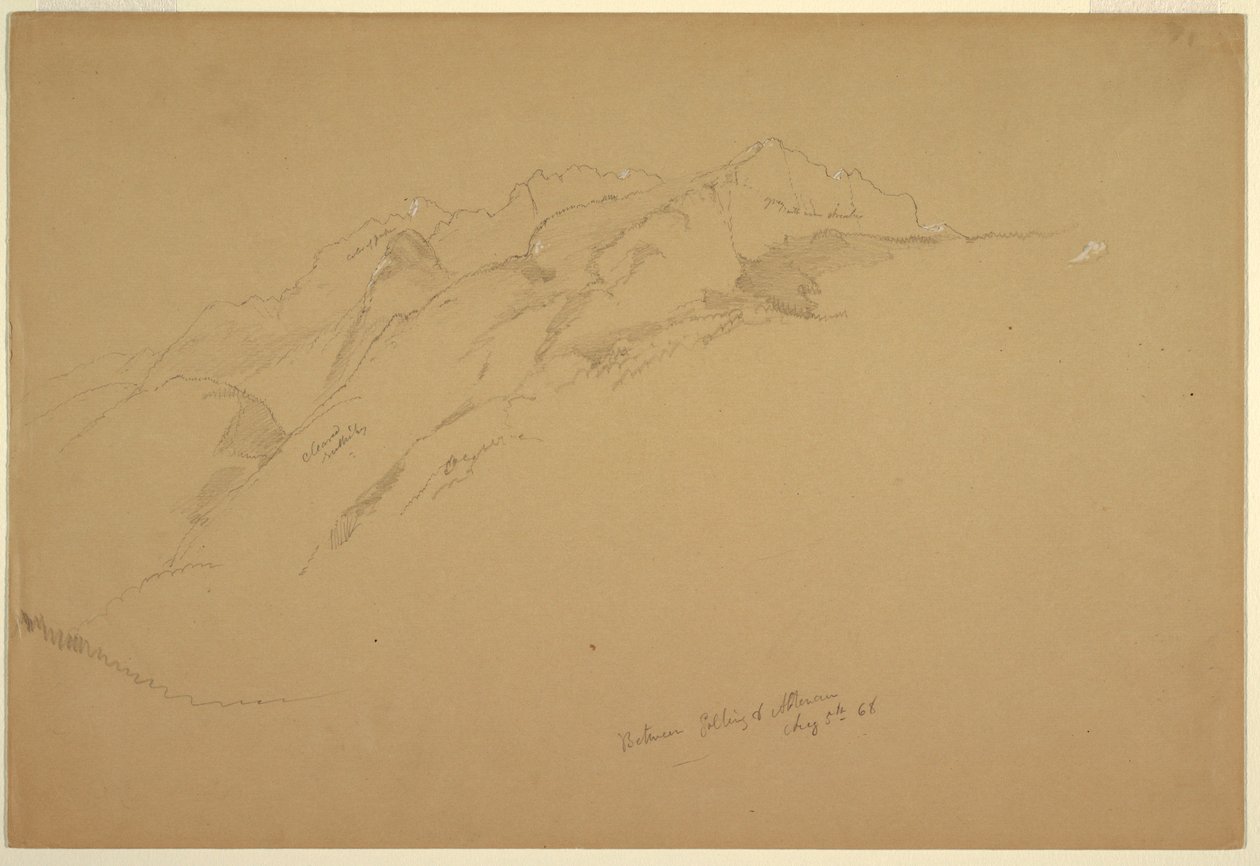Landschaften zwischen Golling und Abtenau, 5. August 1868 von Frederic Edwin Church