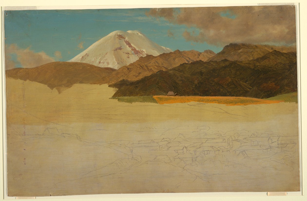 Berg Chimborazo und Guaranda, Ecuador von Frederic Edwin Church