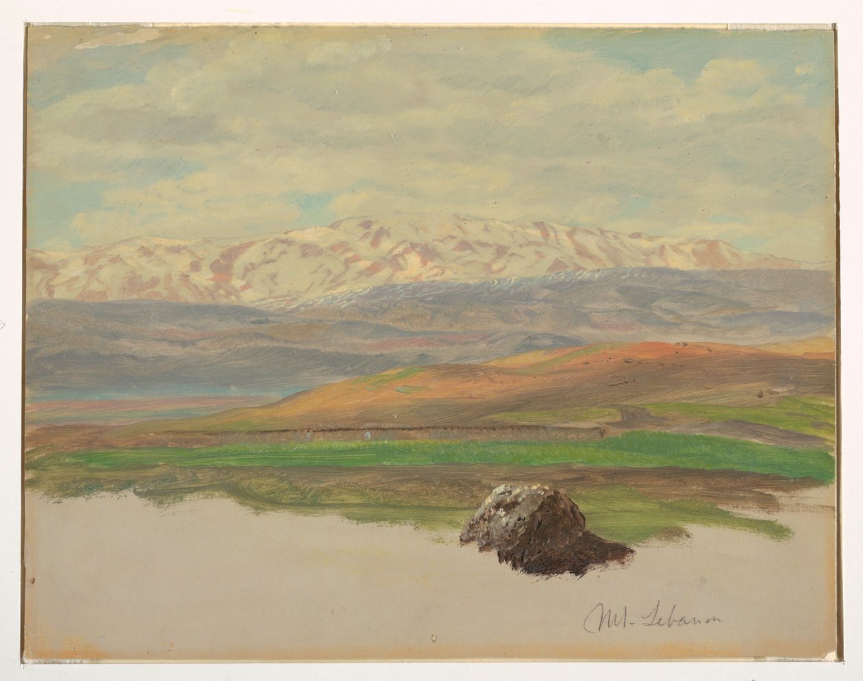 Zeichnung, Mount Libanon, Mai 1868 von Frederic Edwin Church