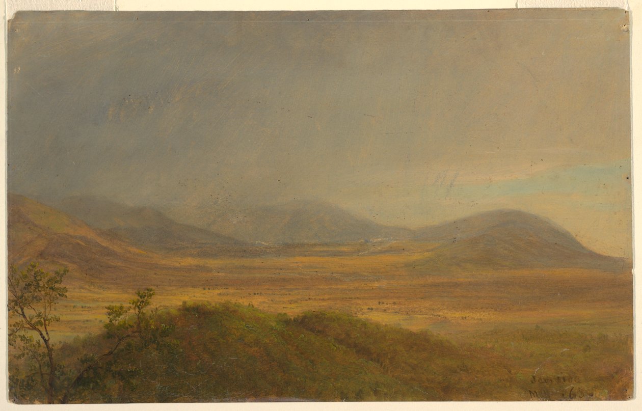 Zeichnung, Bergige Landschaft, Mai 1865 von Frederic Edwin Church