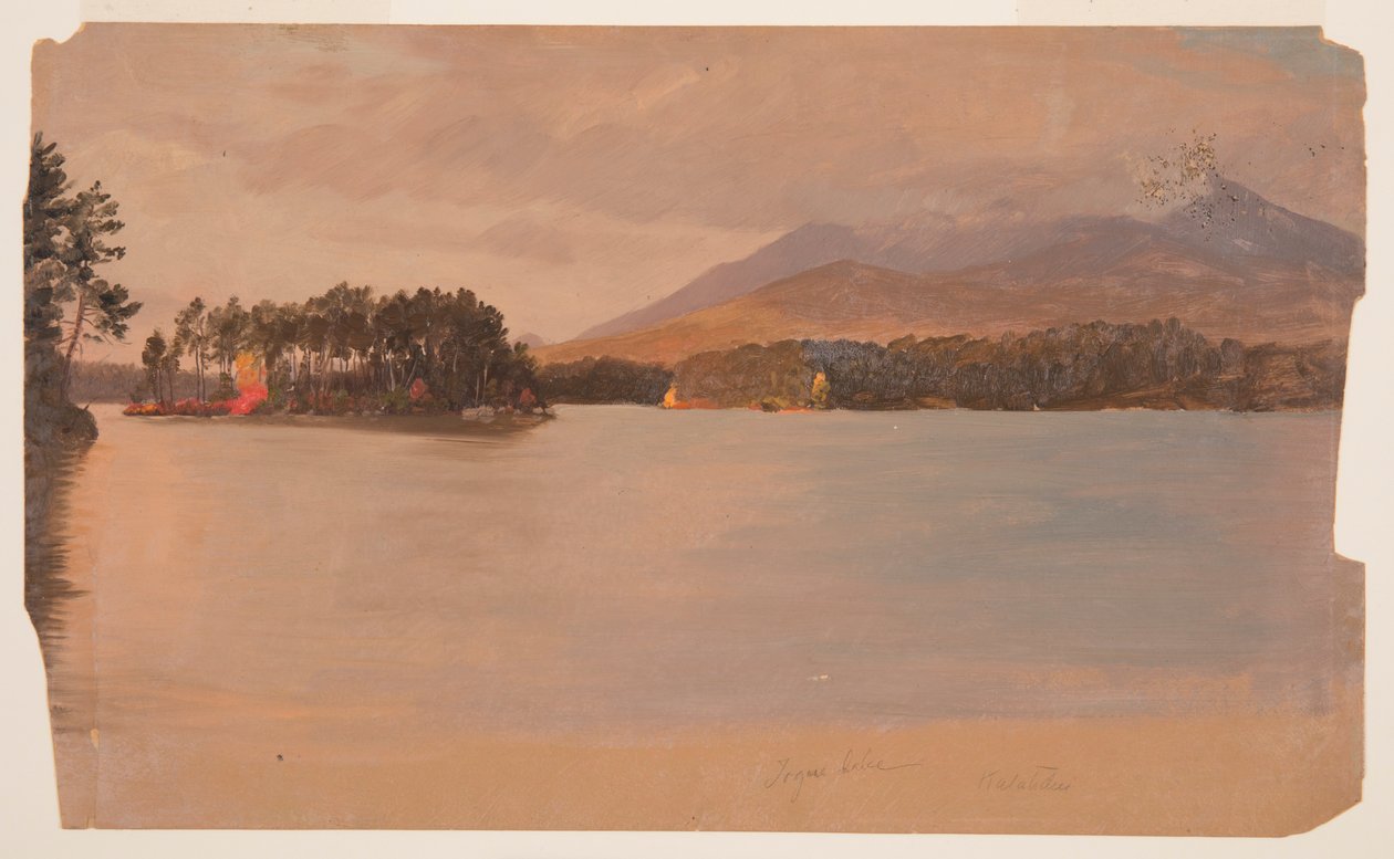 Zeichnung, Mt. Katahdin vom Togue Pond, 1878 von Frederic Edwin Church