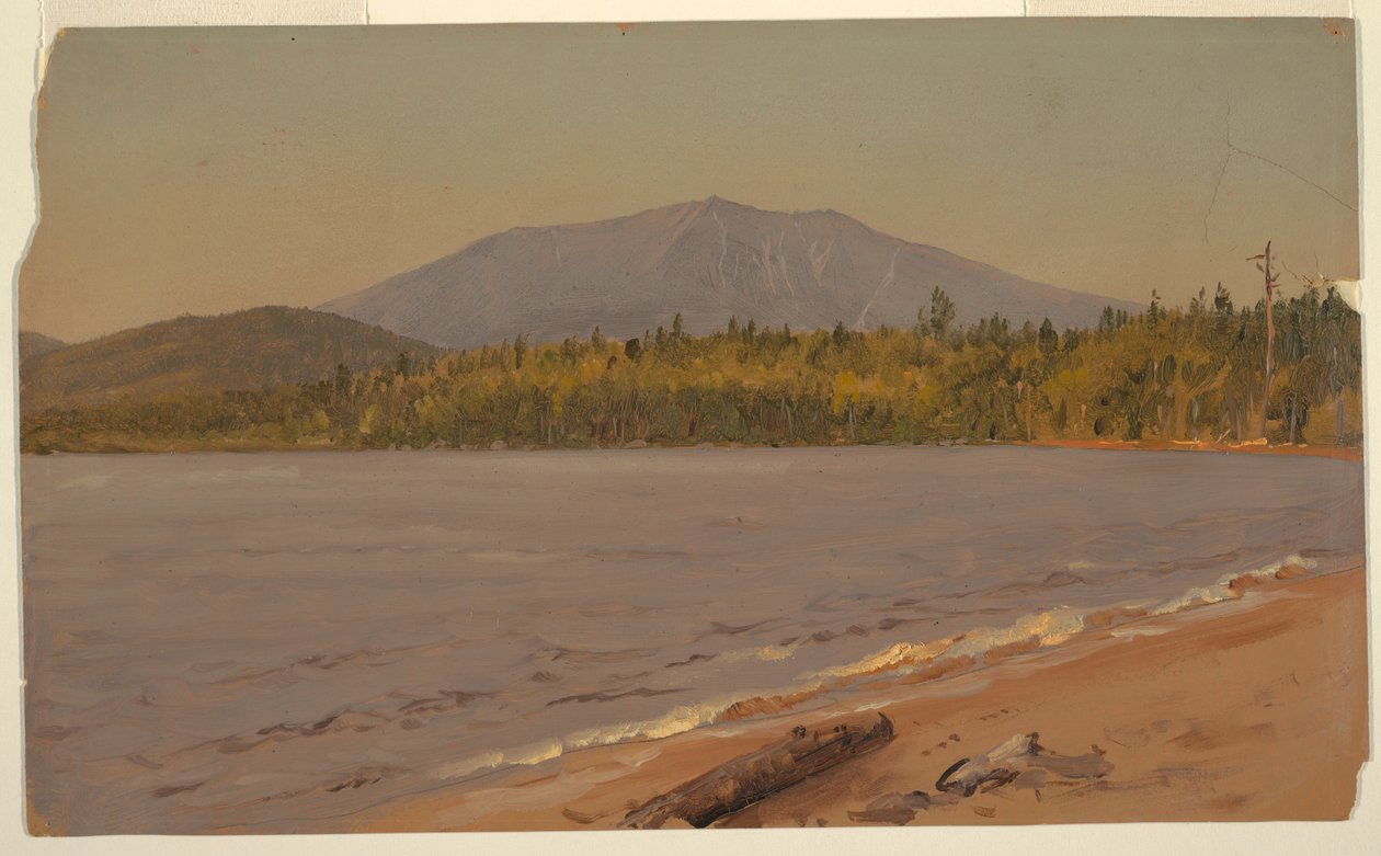 Zeichnung, Mt. Katahdin vom Togue Pond, möglicherweise 1878 von Frederic Edwin Church