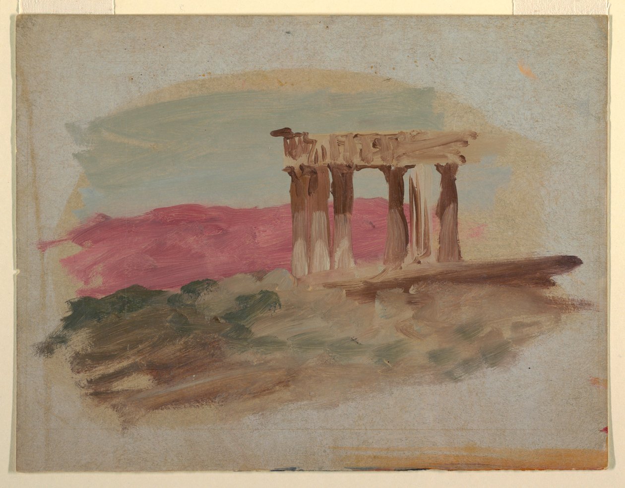 Ruinen des dorischen Tempels, Korinth, 1869 von Frederic Edwin Church
