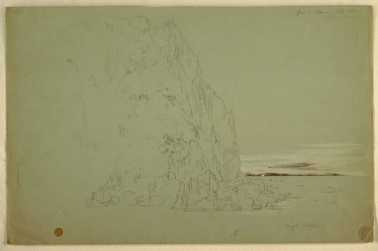 Zeichnung, Südlicher Kopf, 1851 von Frederic Edwin Church