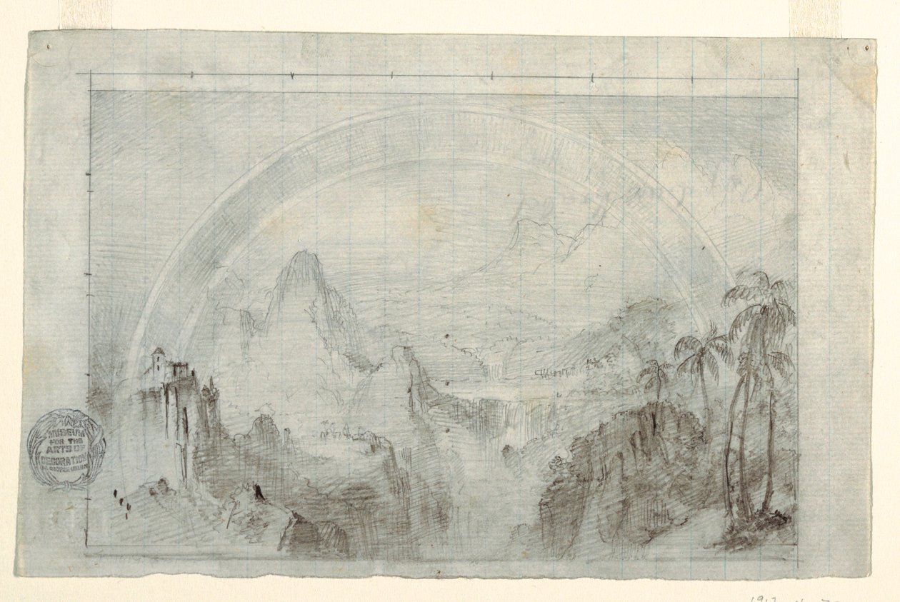 Studie für "Regenzeit in den Tropen" von Frederic Edwin Church