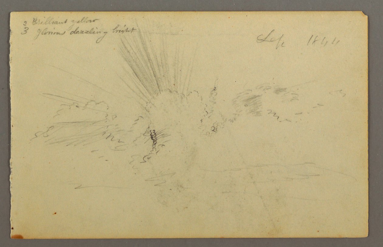 Sonne hinter Wolken von Frederic Edwin Church