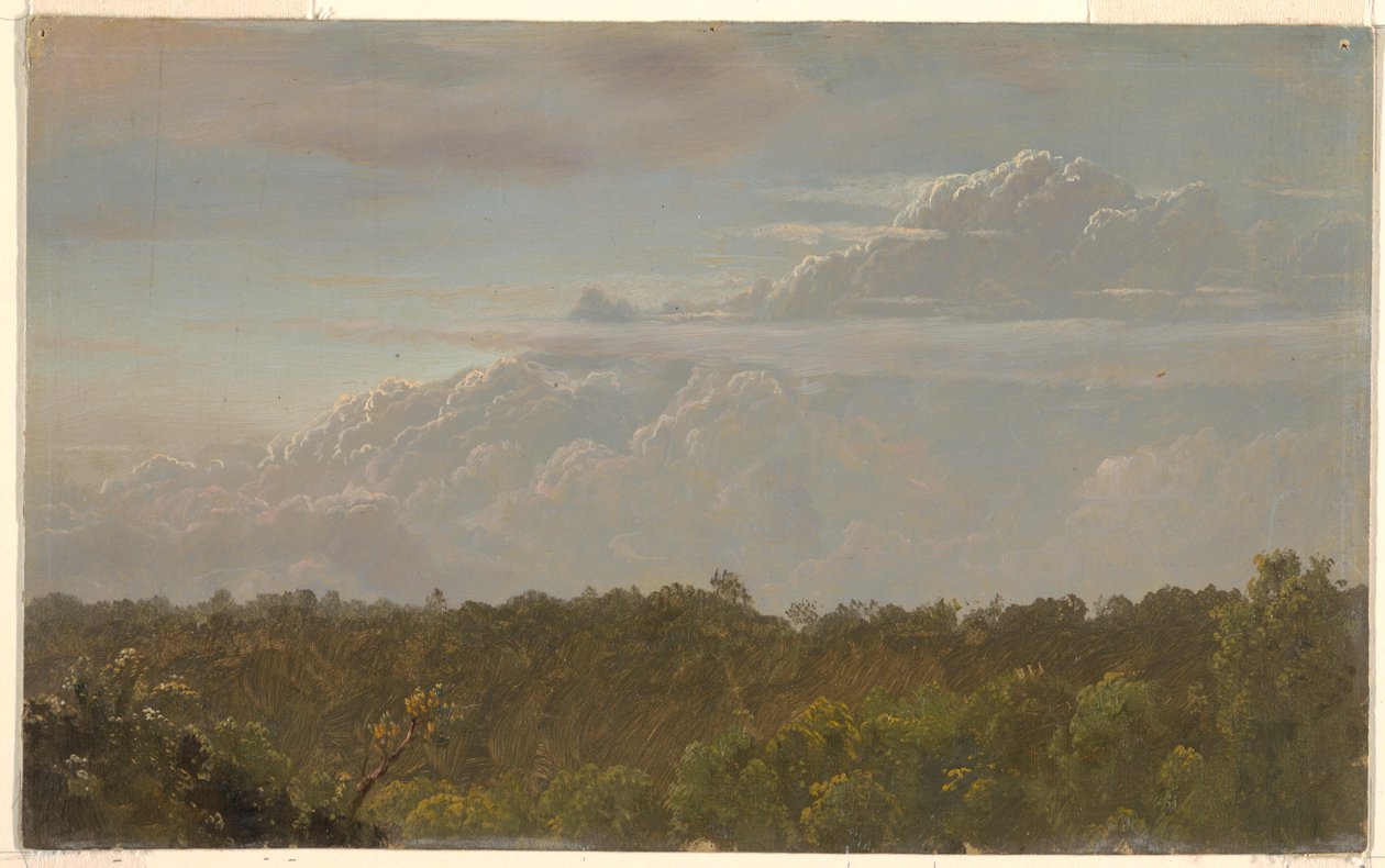 Zeichnung, Gewitterwolken, Jamaika, August 1865 von Frederic Edwin Church