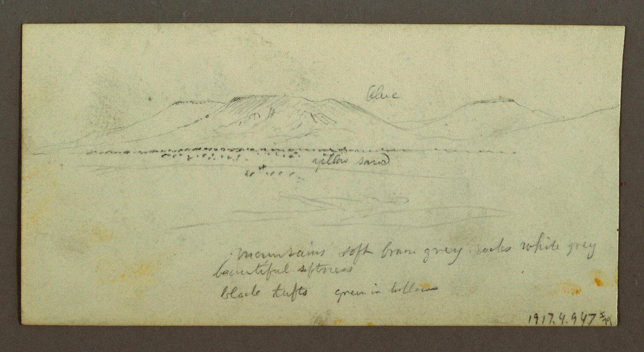 Zwei Figuren und zwei Kamele am Lagerfeuer, Figuren- und Kamelstudien von Frederic Edwin Church