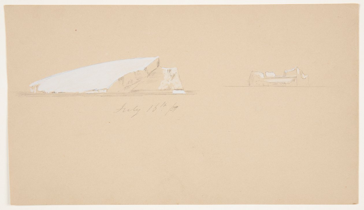Schwimmende Eisberge von Frederic Edwin Church