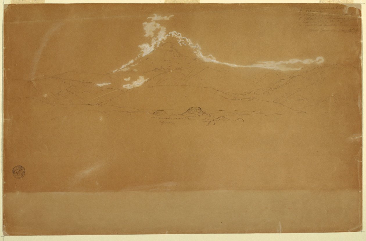 Mount Chimborazo, in der Nähe von Guanojo und Guaranda, Ecuador von Frederic Edwin Church