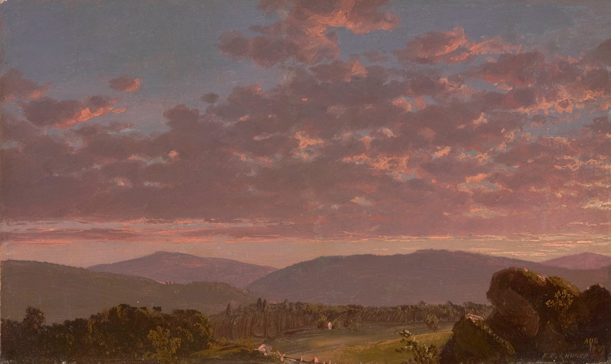 Dämmerung in den Catskills von Frederic Edwin Church