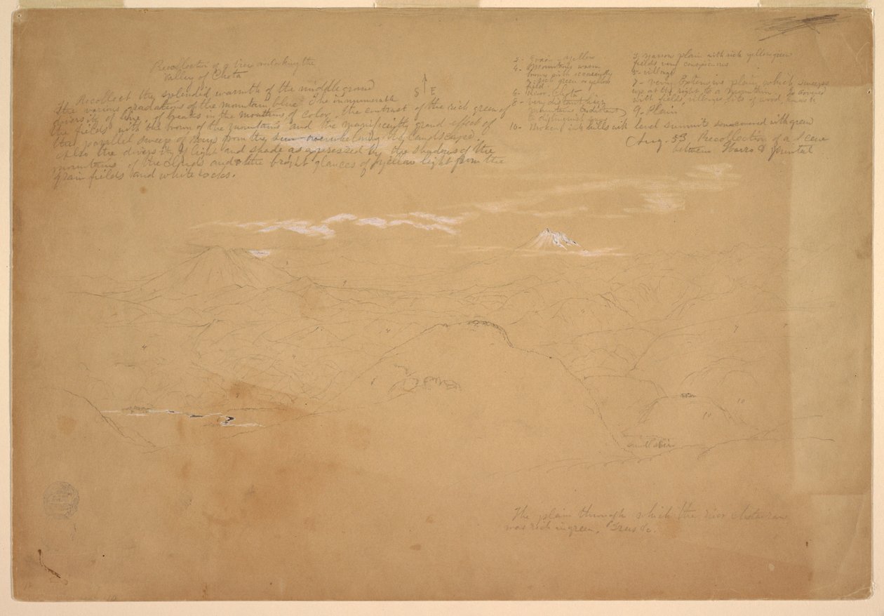Blick auf das Chota-Tal, zwischen Ibarra und Puntal, Ecuador von Frederic Edwin Church