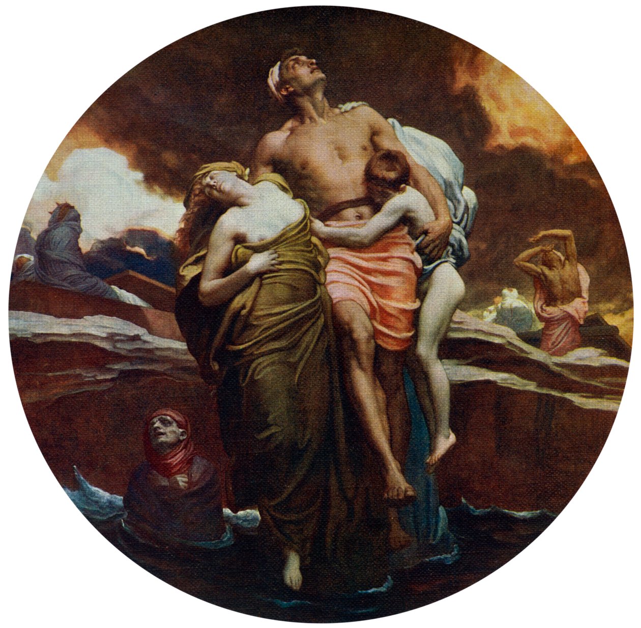 Und das Meer gab die Toten heraus, die darin waren, ausgestellt 1892, 1912 von Frederic Leighton