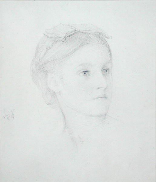Porträt von May Sartoris (1845-1925) 1854 von Frederic Leighton