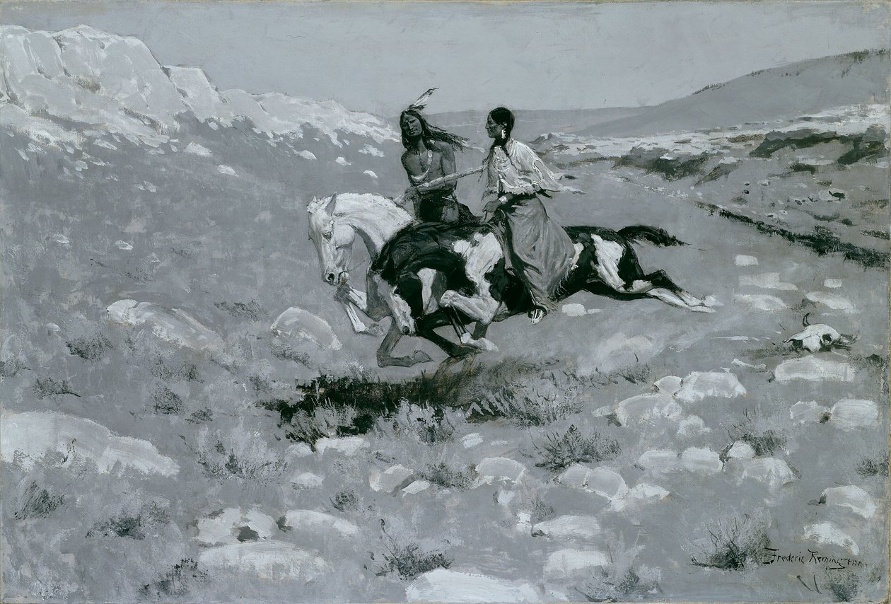 Zeremonie des schnellsten Pferdes von Frederic Remington