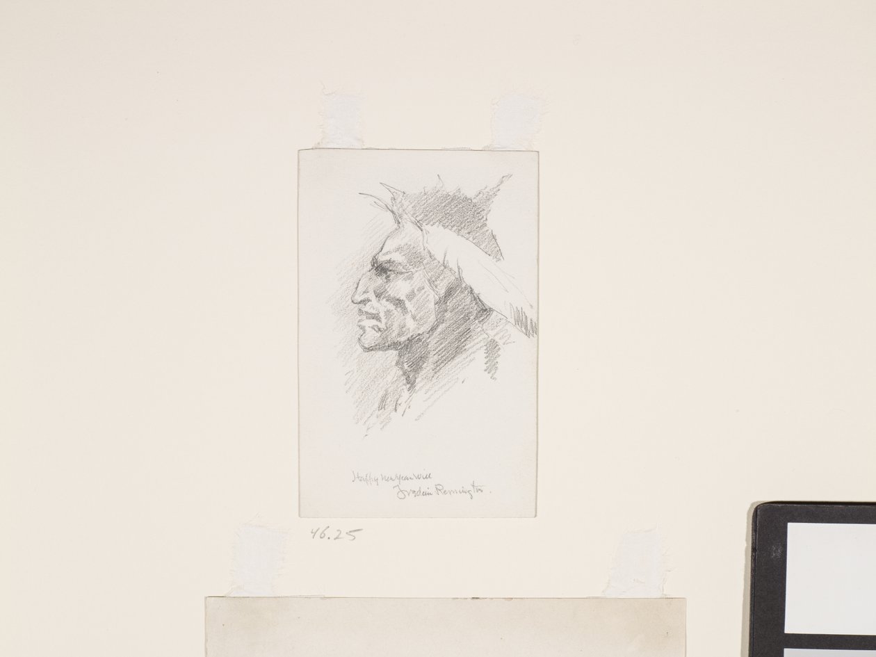 Indianerkopf, Datum unbekannt von Frederic Remington