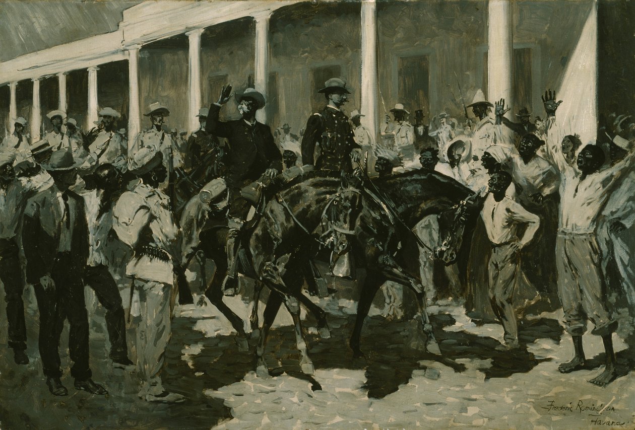 Die Rückkehr von Gomez nach Havanna von Frederic Remington
