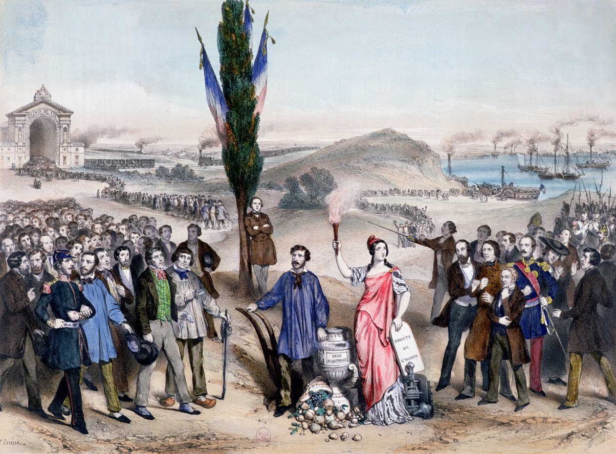 Allgemeines Wahlrecht, 1850 von Frederic Sorrieu