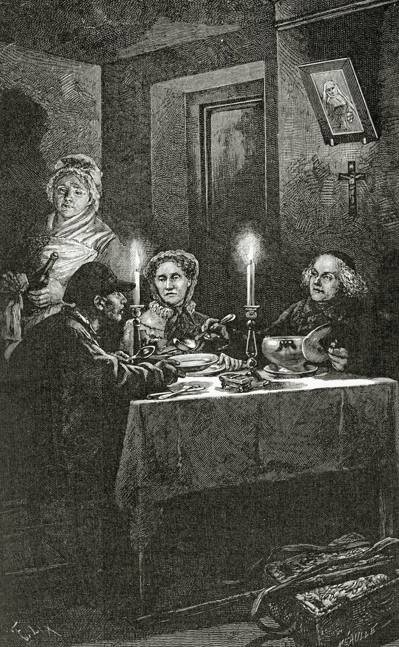 Jean Valjean wird von Bischof Myriel empfangen und versorgt, 19 ...