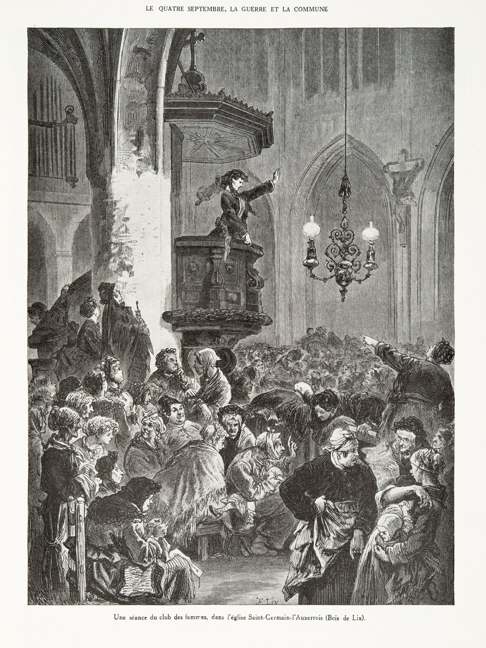 Eine Sitzung des Frauenclubs, in der Kirche Saint-Germain-l