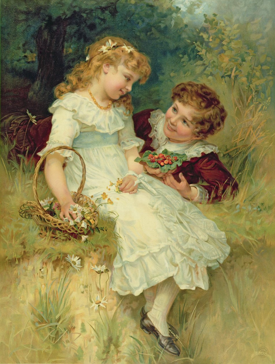 Liebespärchen, aus dem Pears Annual, 1905 von Frederick Morgan