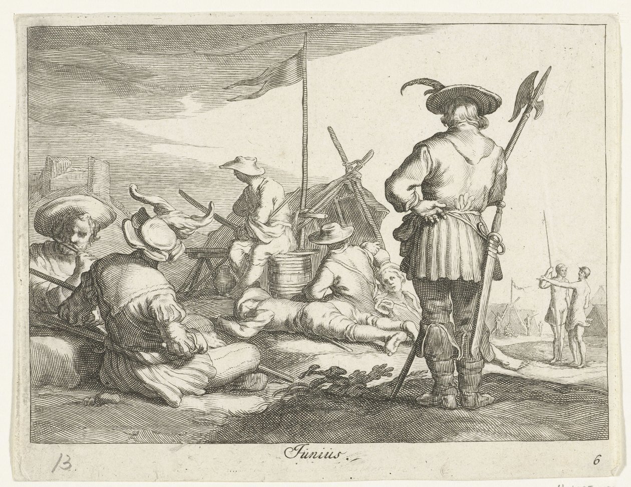 Der Monat Juni von Frederick Bloemaert
