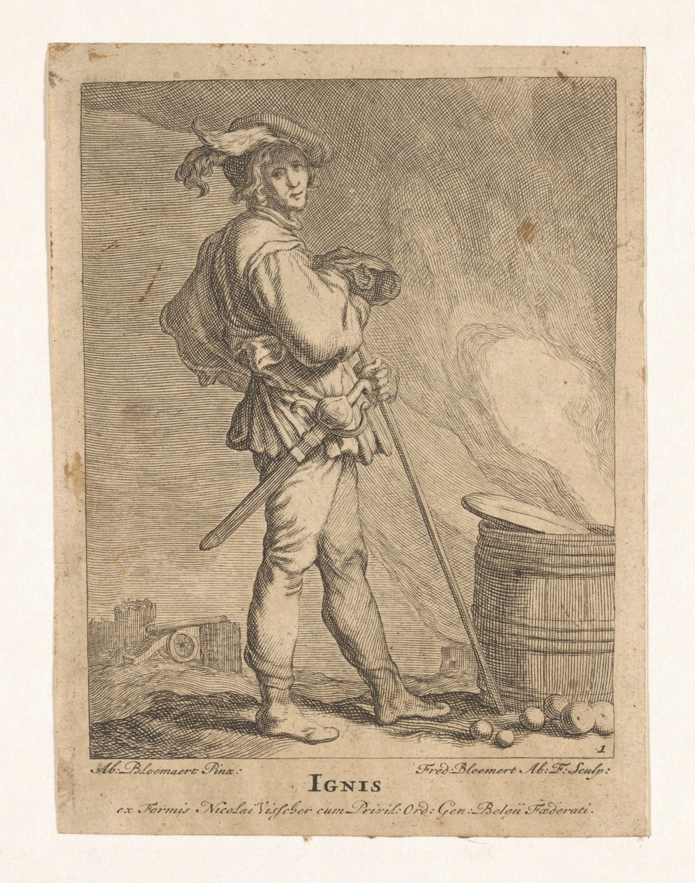 Feuer von Frederick Bloemaert