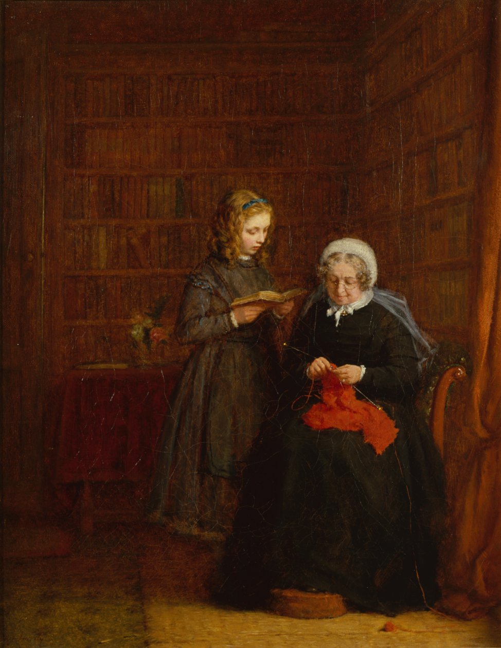 Porträt von Mrs. Hearne und ihrer Großnichte Fanny Sowman von Frederick Daniel Hardy