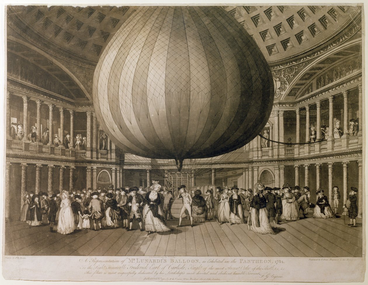 Innenansicht des Pantheon, Oxford Street, London, 1785 von Frederick George Byron