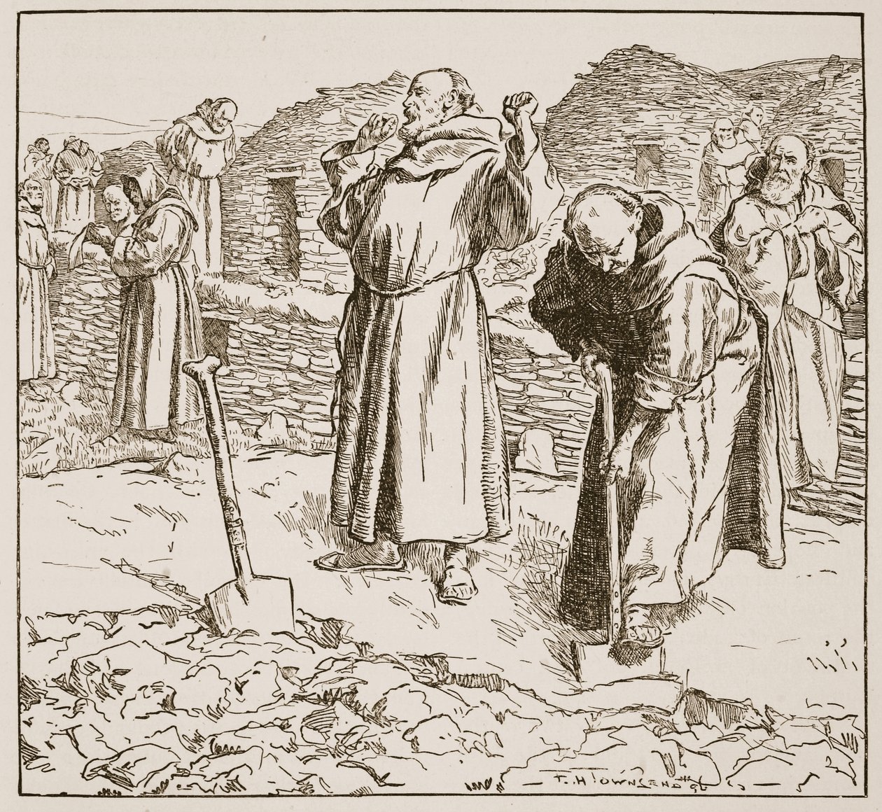 Klosterwirtschaft, Illustration aus 