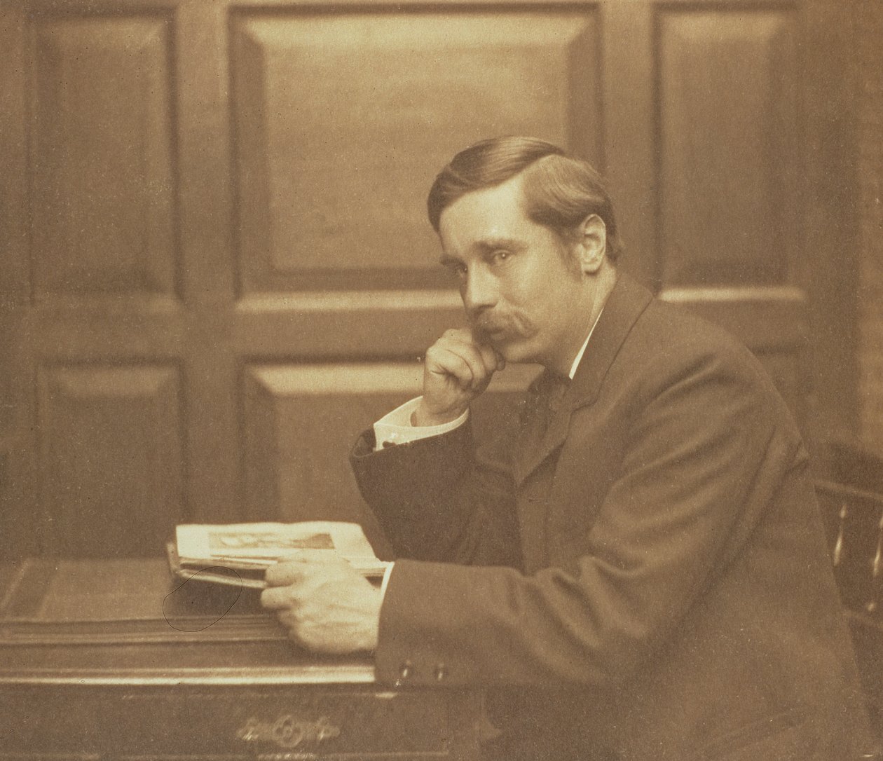 Porträtfotografie von Herbert George Wells (1866-1946) von Frederick Hollyer (1837-1933), 1903 von Frederick Hollyer