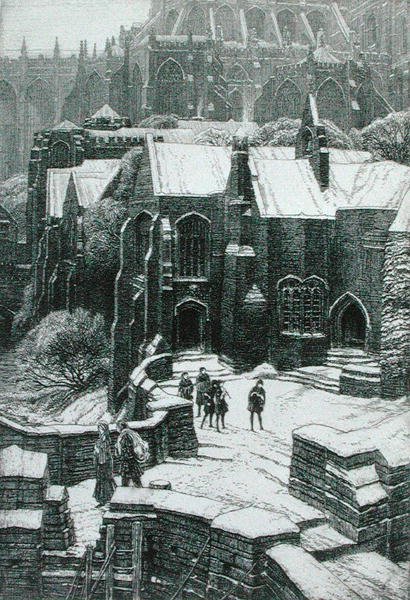 Das Almosenhaus, Chipping Campden 1925 von Frederick Landseer Maur Griggs