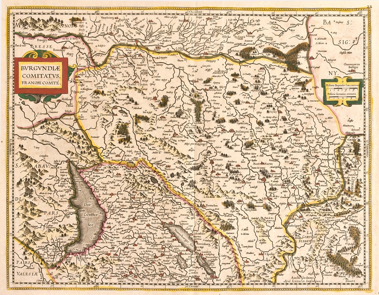 Franche-Comté, Frankreich von Frederick de Wit