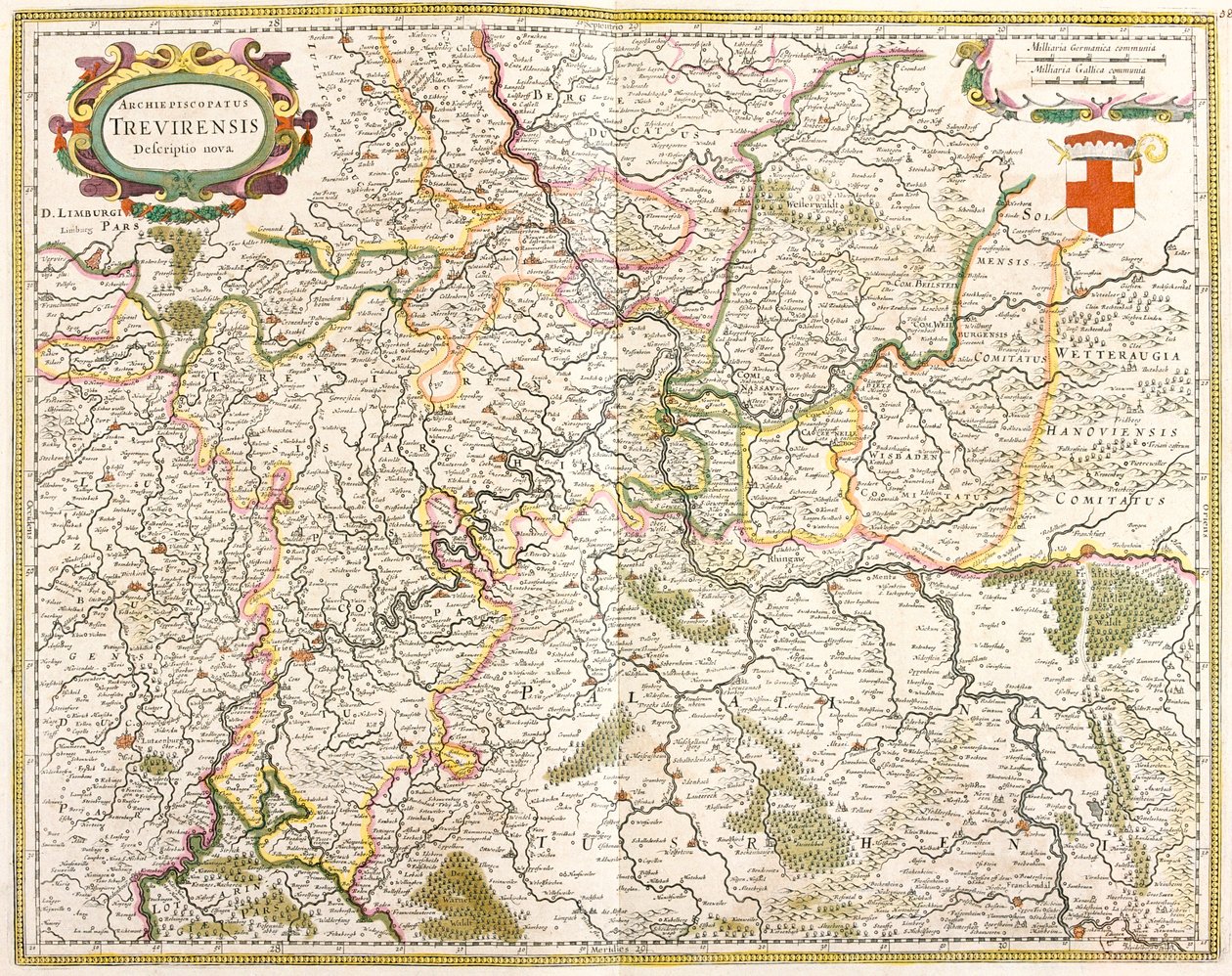 Nordrhein-Westfalen, Hessen, Rheinland-Pfalz, Deutschland von Frederick de Wit